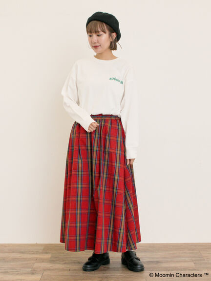 【MOOMIN×Samansa Mos2】ALL STARロングTシャツ（オフホワイト/パープル/キナリ）｜Samansa Mos2（サマンサ モスモス）通販