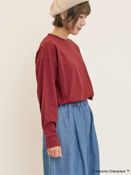 【MOOMIN×Samansa Mos2】ALL STARロングTシャツ（オフホワイト/パープル/キナリ）｜Samansa Mos2（サマンサ モスモス）通販