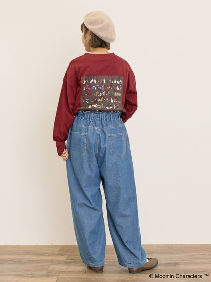 【MOOMIN×Samansa Mos2】ALL STARロングTシャツ（オフホワイト/パープル/キナリ）｜Samansa Mos2（サマンサ モスモス）通販