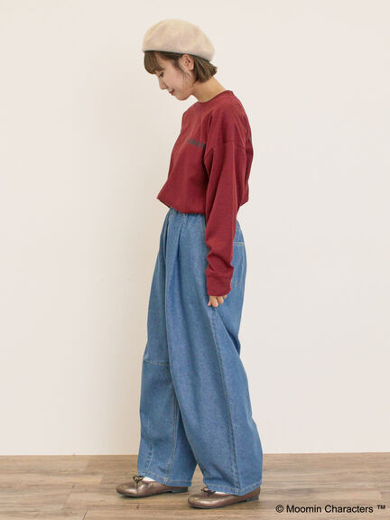 【MOOMIN×Samansa Mos2】ALL STARロングTシャツ（オフホワイト/パープル/キナリ）｜Samansa Mos2（サマンサ モスモス）通販