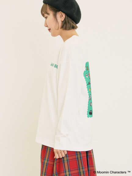 【MOOMIN×Samansa Mos2】ALL STARロングTシャツ（オフホワイト/パープル/キナリ）｜Samansa Mos2（サマンサ モスモス）通販