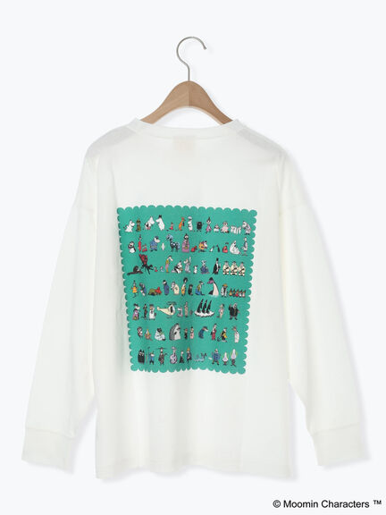 【MOOMIN×Samansa Mos2】ALL STARロングTシャツ（オフホワイト/パープル/キナリ）｜Samansa Mos2（サマンサ モスモス）通販