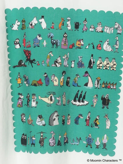 【MOOMIN×Samansa Mos2】ALL STARロングTシャツ（オフホワイト/パープル/キナリ）｜Samansa Mos2（サマンサ モスモス）通販