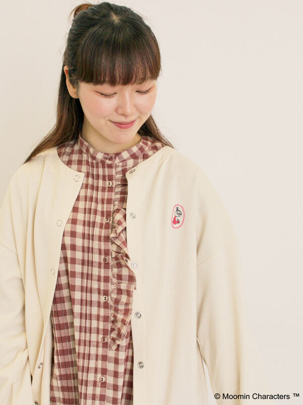 【MOOMIN×Samansa Mos2】ミニ裏毛カーディガン（キナリ）｜Samansa Mos2（サマンサ モスモス）通販