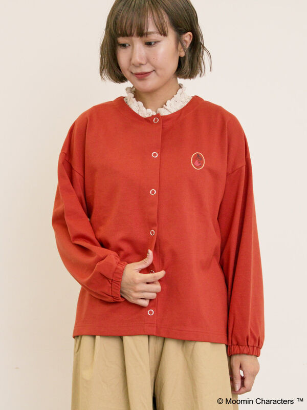 セール】 【MOOMIN×Samansa Mos2】ミニ裏毛カーディガン
