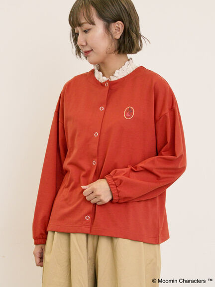 【MOOMIN×Samansa Mos2】ミニ裏毛カーディガン（チャコールグレー/レッド/キナリ）｜Samansa Mos2（サマンサ モスモス）通販