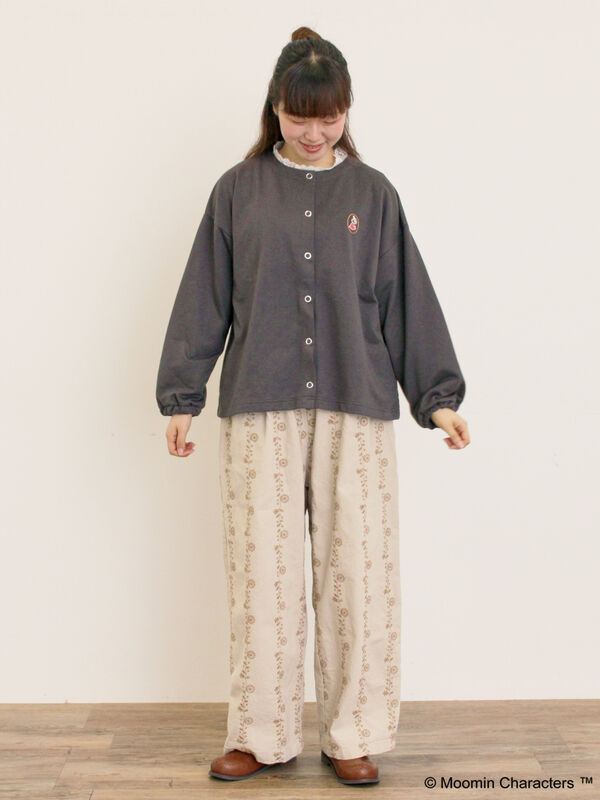 mornigman セール】 【MOOMIN×Samansa Mos2】ミニ裏毛カーディガン