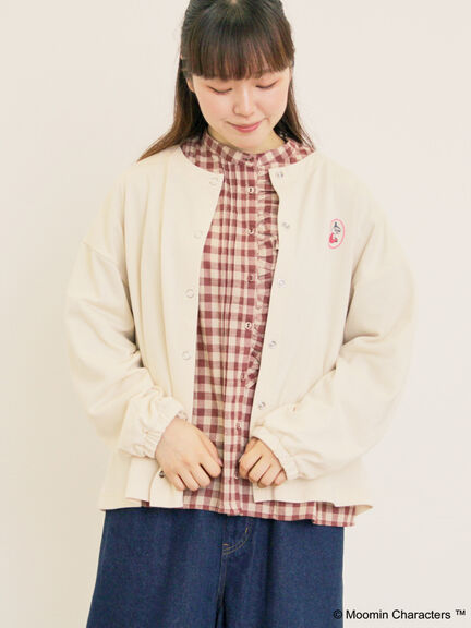 【MOOMIN×Samansa Mos2】ミニ裏毛カーディガン（チャコールグレー/レッド/キナリ）｜Samansa Mos2（サマンサ モスモス）通販