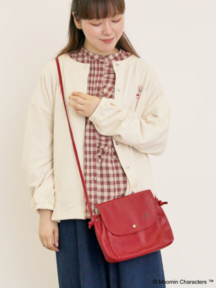 【MOOMIN×Samansa Mos2】ミニ裏毛カーディガン（チャコールグレー/レッド/キナリ）｜Samansa Mos2（サマンサ モスモス）通販