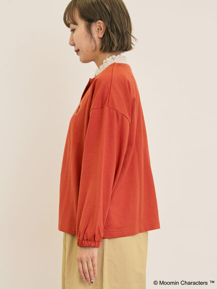 【MOOMIN×Samansa Mos2】ミニ裏毛カーディガン（チャコールグレー/レッド/キナリ）｜Samansa Mos2（サマンサ モスモス）通販