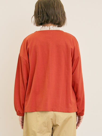 【MOOMIN×Samansa Mos2】ミニ裏毛カーディガン（チャコールグレー/レッド/キナリ）｜Samansa Mos2（サマンサ モスモス）通販