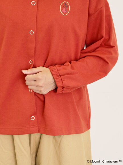 【MOOMIN×Samansa Mos2】ミニ裏毛カーディガン（チャコールグレー/レッド/キナリ）｜Samansa Mos2（サマンサ モスモス）通販