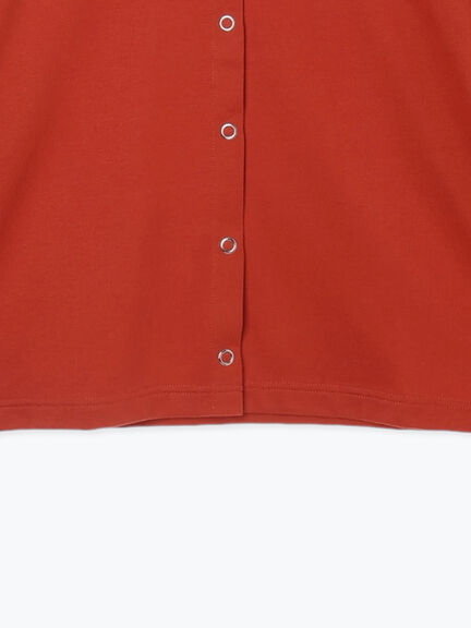 【MOOMIN×Samansa Mos2】ミニ裏毛カーディガン（チャコールグレー/レッド/キナリ）｜Samansa Mos2（サマンサ モスモス）通販