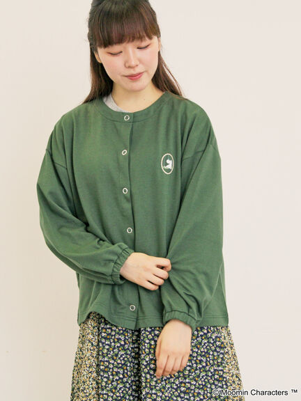 【MOOMIN×Samansa Mos2】ミニ裏毛カーディガン（グリーン）｜Samansa Mos2（サマンサ モスモス）通販