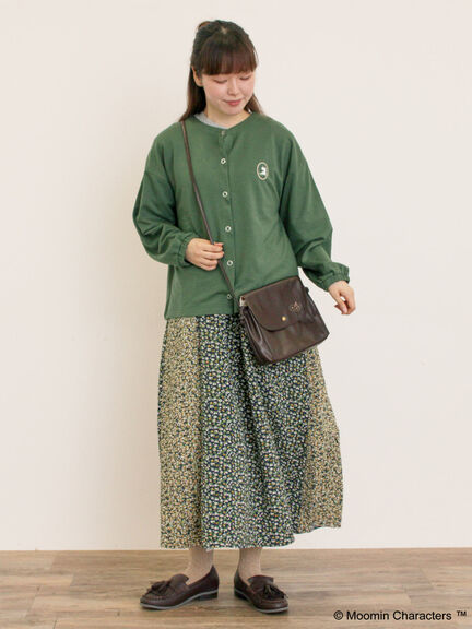 【MOOMIN×Samansa Mos2】ミニ裏毛カーディガン（グリーン）｜Samansa Mos2（サマンサ モスモス）通販