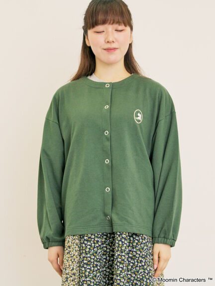 【MOOMIN×Samansa Mos2】ミニ裏毛カーディガン（グリーン）｜Samansa Mos2（サマンサ モスモス）通販