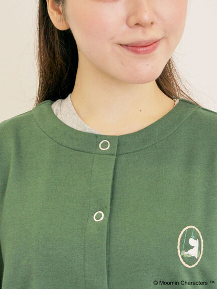 【MOOMIN×Samansa Mos2】ミニ裏毛カーディガン（グリーン）｜Samansa Mos2（サマンサ モスモス）通販