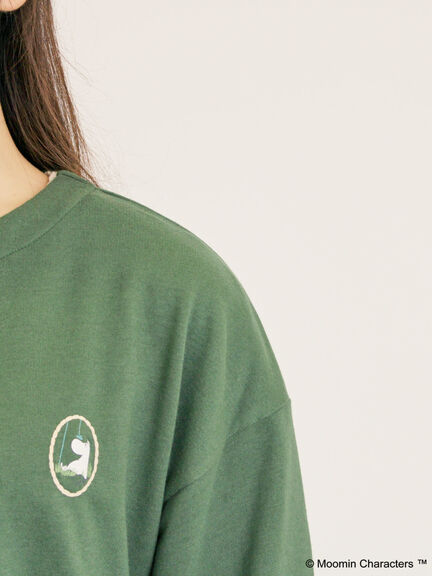 【MOOMIN×Samansa Mos2】ミニ裏毛カーディガン（グリーン）｜Samansa Mos2（サマンサ モスモス）通販