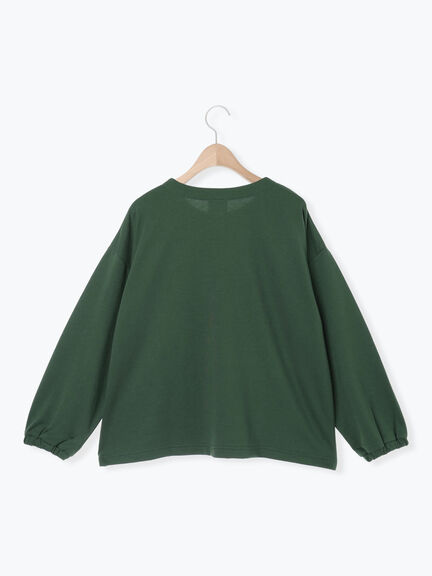 【MOOMIN×Samansa Mos2】ミニ裏毛カーディガン（グリーン）｜Samansa Mos2（サマンサ モスモス）通販