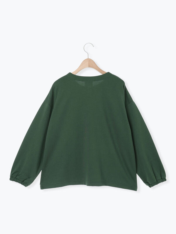 セール】 【MOOMIN×Samansa Mos2】ミニ裏毛カーディガン（グリーン