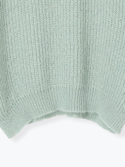 フリルカラーニット（ブラウン/ミント/キナリ）｜Samansa Mos2（サマンサ モスモス）通販