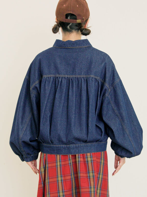 セール】 デニム/スエードアソートジャケット（キャメル/ブルー