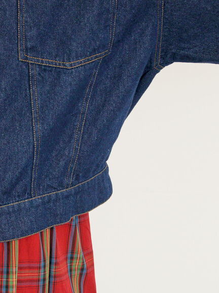 デニム/スエードアソートジャケット（キャメル/ブルー/ネイビー）｜Samansa Mos2（サマンサ モスモス）通販