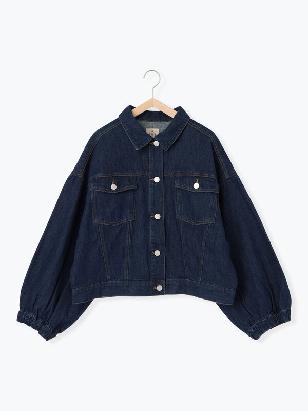 セール】 デニム/スエードアソートジャケット（キャメル/ブルー