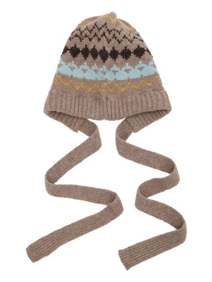 【消臭効果】ジャガードニット帽（ベージュ/モカ）｜Samansa Mos2（サマンサ モスモス）通販