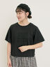 ◎レース刺繍Tシャツ（ブラック）｜Samansa Mos2（サマンサ モスモス）通販