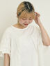 ◎レース刺繍Tシャツ（オフホワイト/ブラック）｜Samansa Mos2（サマンサ モスモス）通販