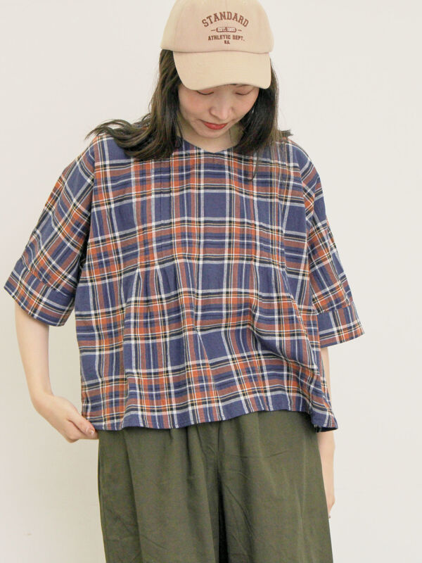 最終値下げ【美品】haversack チェック柄ブラウス 最終値下げ【美品】haversack チェック柄ブラウス