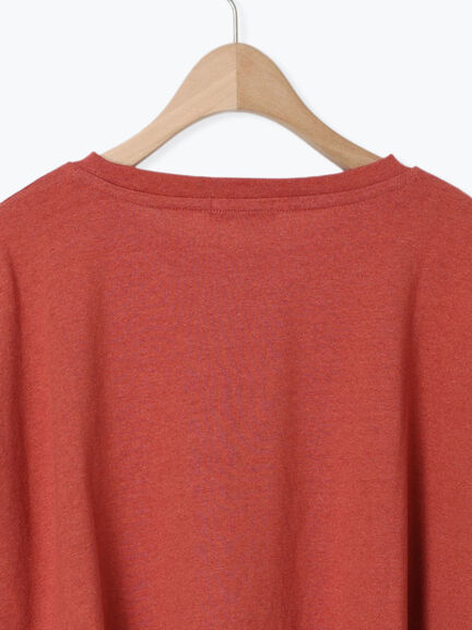 [接触冷感]袖フリルロゴ刺繍Tシャツ（グレー/オレンジ/ダークブラウン/グリーン）｜Samansa Mos2（サマンサ モスモス）通販