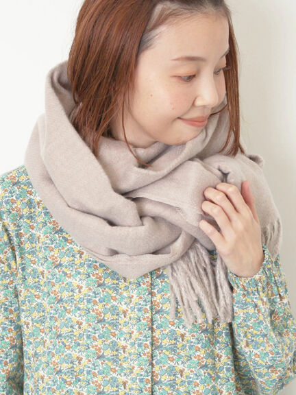 【帯電防止/ウォッシャブル】リバーシブル無地ストール（ベージュ/ラベンダー/Ｓグレー）｜Samansa Mos2（サマンサ モスモス）通販