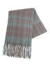 【帯電防止/ウォッシャブル】太フリンジチェックマフラー(ベージュ/ダークブラウン/グリーン)|Samansa Mos2(サマンサ モスモス)通販