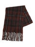【帯電防止/ウォッシャブル】太フリンジチェックマフラー(ダークブラウン)|Samansa Mos2(サマンサ モスモス)通販
