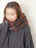 【帯電防止/ウォッシャブル】太フリンジチェックマフラー（ベージュ/ダークブラウン/グリーン）｜Samansa Mos2（サマンサ モスモス）通販