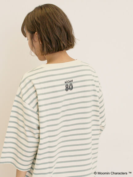 【MOOMIN×Samansa Mos2】ワッペンボーダーカットソー（グリーン/ブルー/パープル）｜Samansa Mos2（サマンサ モスモス）通販