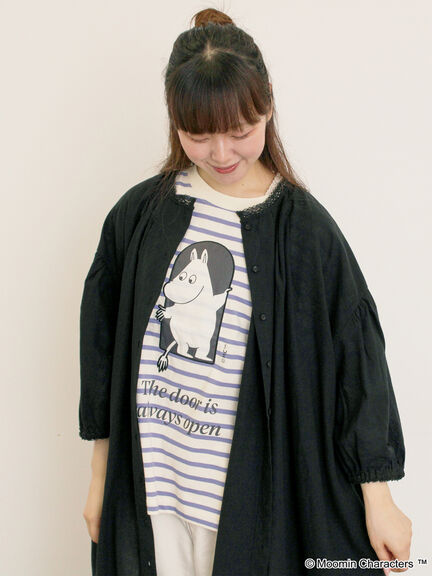 【MOOMIN×Samansa Mos2】ワッペンボーダーカットソー（グリーン/ブルー/パープル）｜Samansa Mos2（サマンサ モスモス）通販