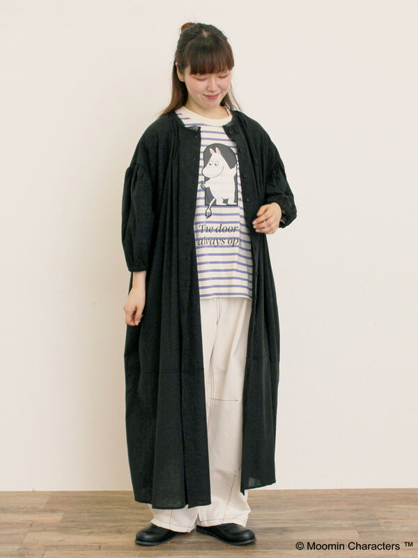 セール】 【MOOMIN×Samansa Mos2】ワッペンボーダーカットソー