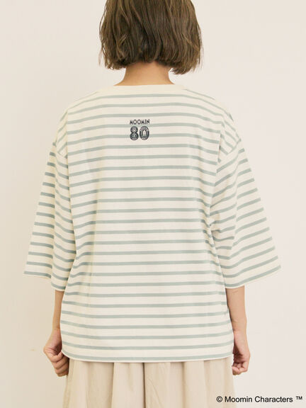 【MOOMIN×Samansa Mos2】ワッペンボーダーカットソー（グリーン/ブルー/パープル）｜Samansa Mos2（サマンサ モスモス）通販