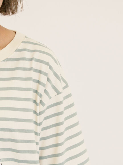 【MOOMIN×Samansa Mos2】ワッペンボーダーカットソー（グリーン/ブルー/パープル）｜Samansa Mos2（サマンサ モスモス）通販