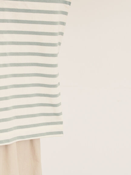 【MOOMIN×Samansa Mos2】ワッペンボーダーカットソー（グリーン/ブルー/パープル）｜Samansa Mos2（サマンサ モスモス）通販