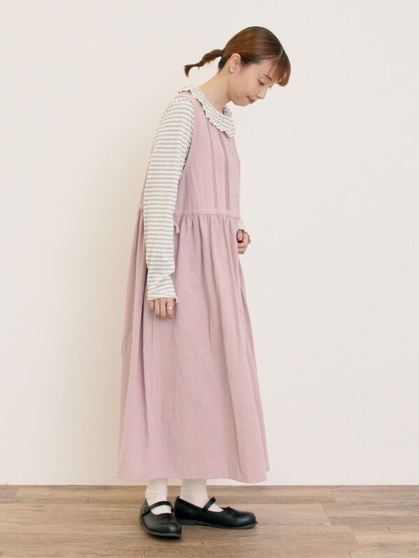 23区　モカブラウンベージュ　レース　ノースリーブ　ワンピース 楽天市場】シアーレース綺麗レースリネンノースリーブワンピース