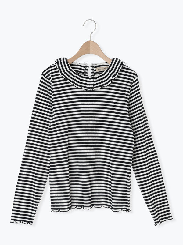 Na+H ボーダーカットソー ボーダーハイネックカットソー（Tシャツ/カットソー）｜OTONA