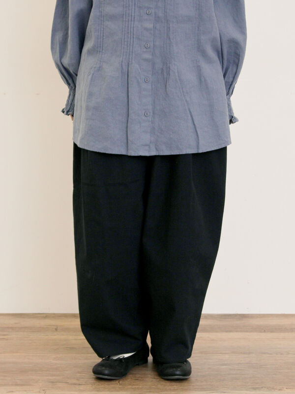 パンツ lomaa セール】 【M/Lサイズ】ボックスタックパンツ（ブラック