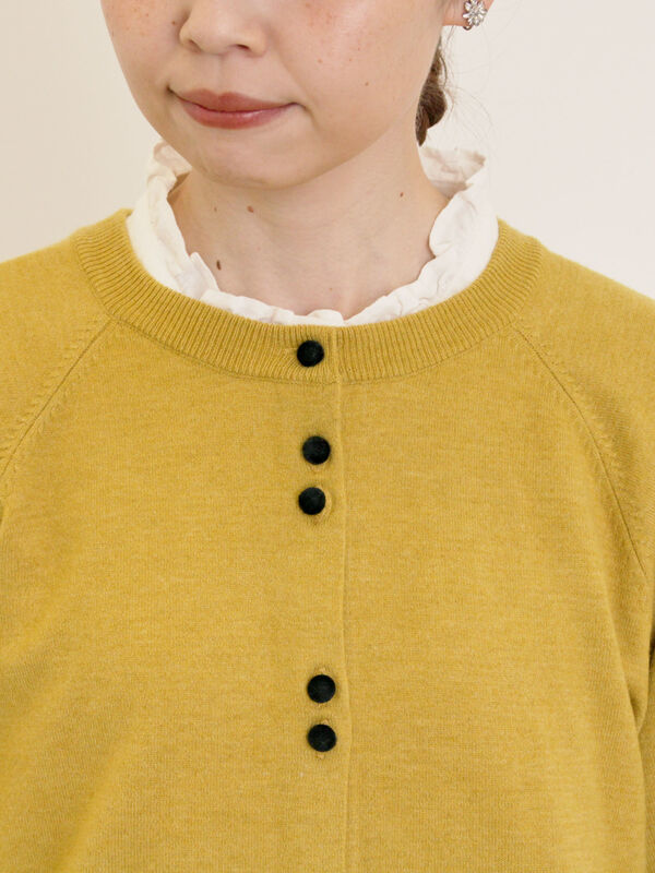 マシンウォッシャブル/アンチピリング】クルーネックカーディガン