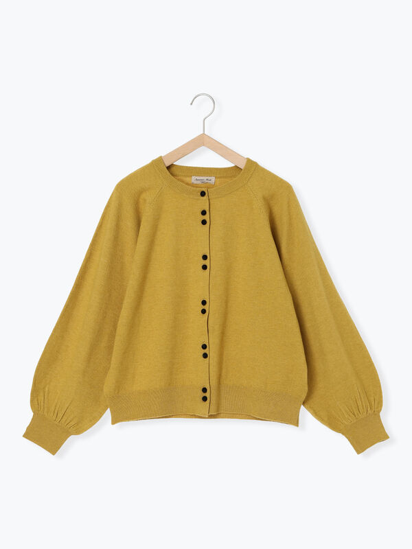 マシンウォッシャブル/アンチピリング】クルーネックカーディガン