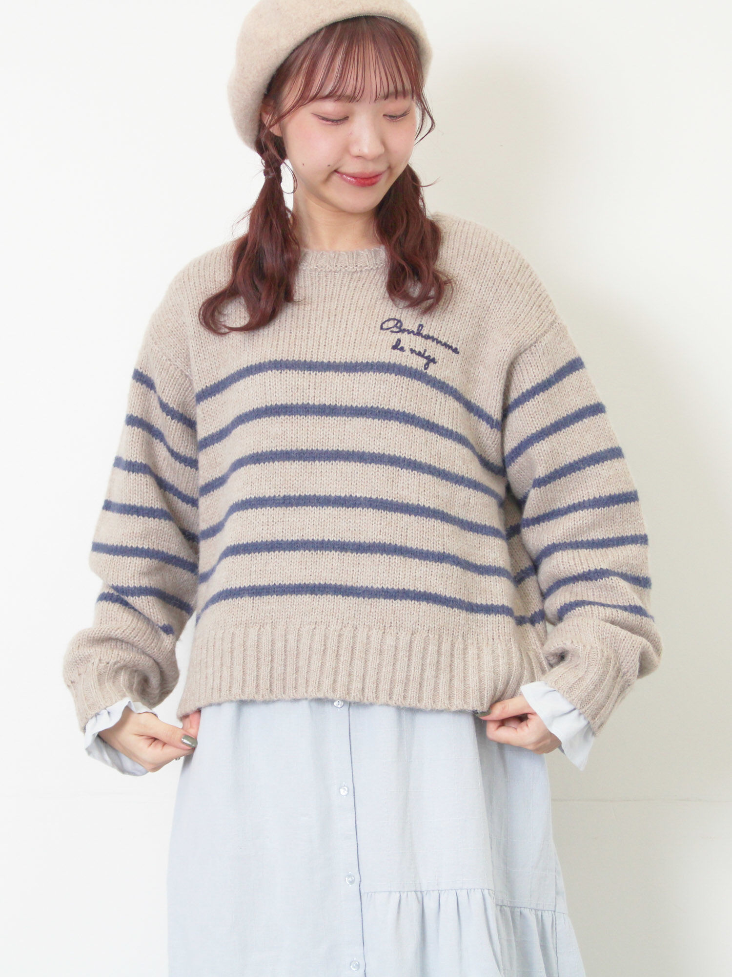 Theory 21SS 即完売カラー パネルボーダー プルオーバー ニット パネルボーダーニットプルオーバー/CRAFT STANDARD BOUTIQUE（クラフト