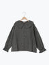 ビッグ襟羽織ブラウス(ブラック/ブラウン/キナリ)|Samansa Mos2(サマンサ モスモス)通販